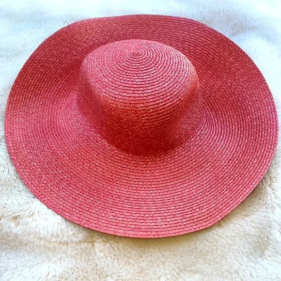 Halper Brothers Vintage Sun Bonnet Vintage Halper Brothers Italy Large Yellow Straw Hat Sun Hat  main image 2